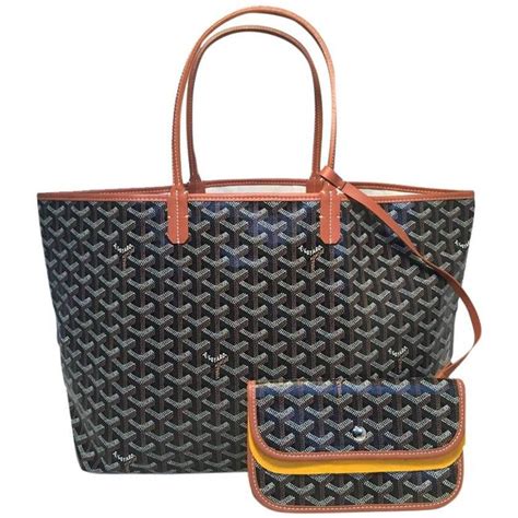 goyard saint louis pm blue|Goyard black and brown tote.